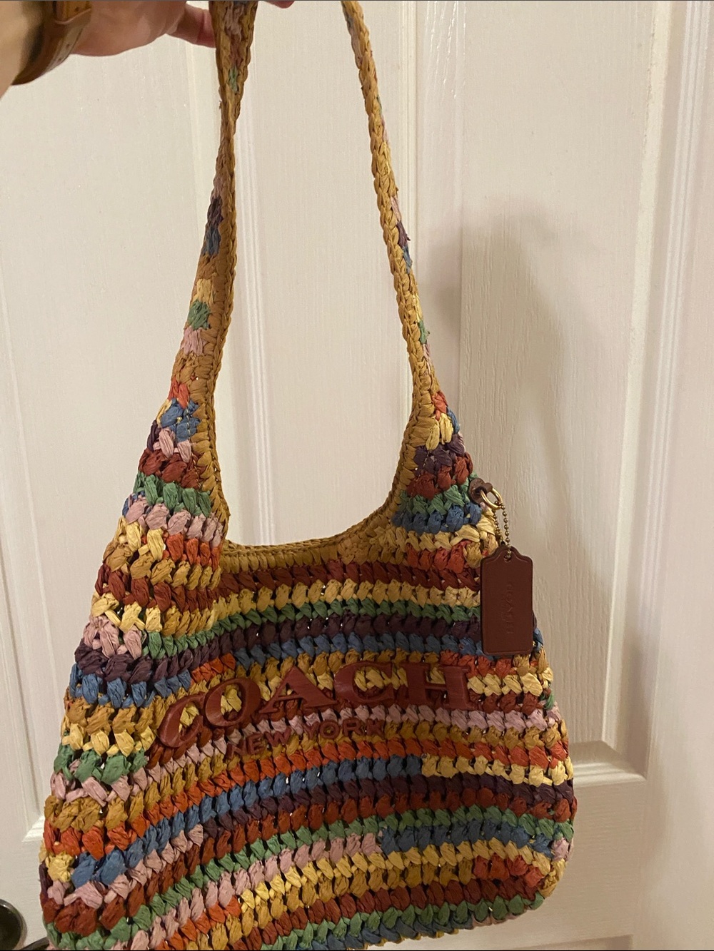 Coach Multicolor Woven Stripe Shoulder Bag - Picture 2 of 2